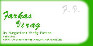 farkas virag business card